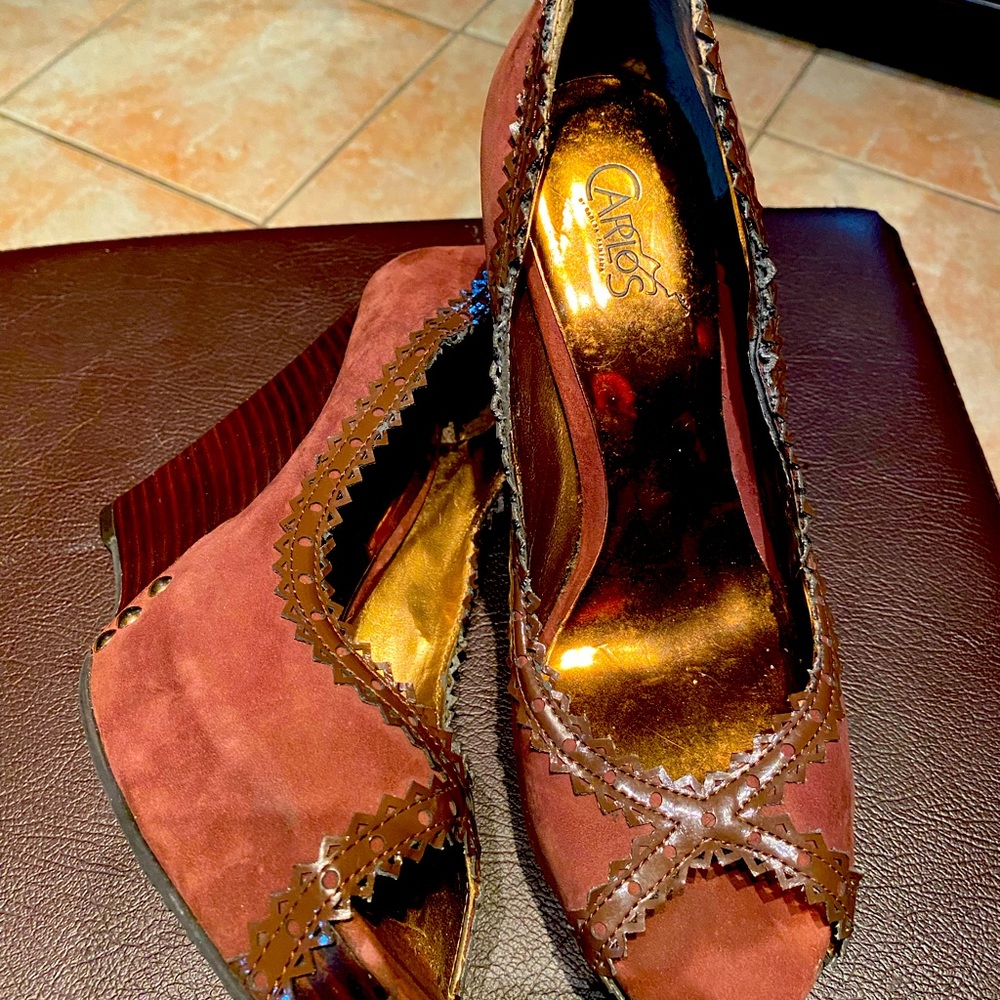 Carlos open toe high heel shoes